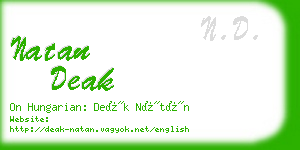natan deak business card